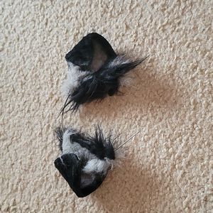 Black floppy puppy ears